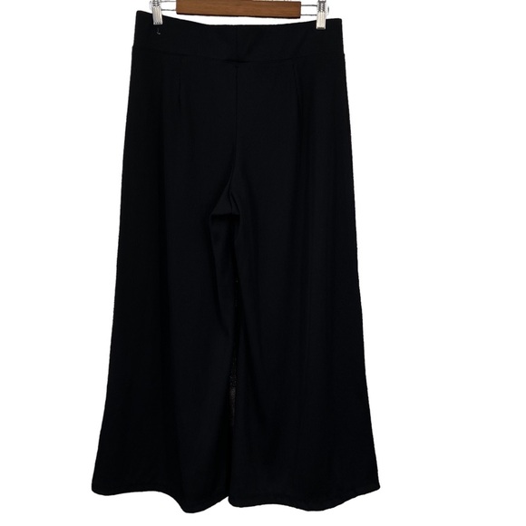 Nike Women's Sportswear Ribbed Wide Leg Pants‎ Size Large Black - Picture 4 of 12